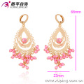 29710- Xuping European Design Bead Chandelier Earring Gold Models